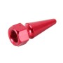 4 PCS Universal Sharp Mouth Shape Car Motor Bicycle Tire Valve Caps (Red)