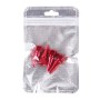 4 PCS Universal Sharp Mouth Shape Car Motor Bicycle Tire Valve Caps (Red)