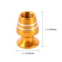 4 PCS Universal Wine Glass Shape Car Motor Bicycle Tire Valve Caps (Gold)