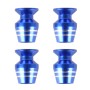 4 PCS Universal Wine Glass Shape Car Motor Bicycle Tire Valve Caps (Blue)