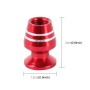 4 PCS Universal Wine Glass Shape Car Motor Bicycle Tire Valve Caps (Red)