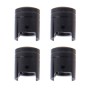 4 PCS Universal Barrel Shape Car Motor Bicycle Tire Valve Caps (Black)
