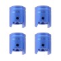 4 ПК, универсальная форма бочки, автомобильные моторные велосипедные, шапки клапаны шин (синий цвет)