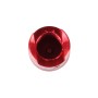 4 ПК, универсальная форма бочки, автомобильные моторные велосипедные, шапки клапанов шин (красный)