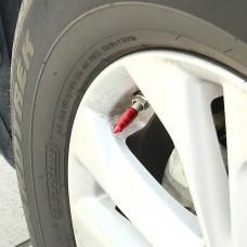 4 PCS Universal Bullet Shape Car Motor Bicycle Tire Valve Caps (Red)