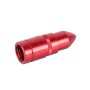 4 PCS Universal Bullet Shape Car Motor Bicycle Tire Valve Caps (Red)