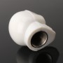 4 PCS White Skull Shape Gas Cap Mouthpiece Cover Tire Cap Car Tire Valve Caps