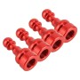 4 PCS Chess Shape Gas Cap Mouthpiece Cover Tire Cap Car Tire Valve Caps (Red)