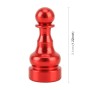 4 PCS Chess Shape Gas Cap Mouthpiece Cover Tire Cap Car Tire Valve Caps (Red)