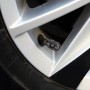 4 PCS Valve Shape Gas Cap Mouthpiece Cover Tire Cap Car Tire Valve Caps (Black)