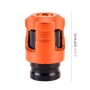 4 PCS Valve Shape Gas Cap Mouthpiece Cover Tire Cap Car Tire Valve Caps (Orange)