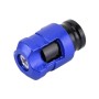 4 PCS Valve Shape Gas Cap Mouthpiece Cover Tire Cap Car Tire Valve Caps (Blue)