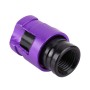 4 PCS Valve Shape Gas Cap Mouthpiece Cover Tire Cap Car Tire Valve Caps (Purple)