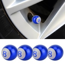 4 ПК Шар № 8 газовая крышка для крышки шины Car Car Tire Caps (Blue)