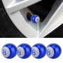 4 PCS Ball Number 8 Gas Cap Mouthpiece Cover Tire Cap Car Tire Valve Caps (Blue)