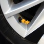 4 PCS Star Shape Gas Cap Mouthpiece Cover Tire Cap Car Tire Valve Caps (Gold)