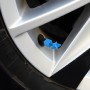4 PCS Star Shape Gas Cap Mouthpiece Cover Tire Cap Car Tire Valve Caps (Baby Blue)