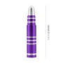 4 PCS Long Bullet Shape Gas Cap Mouthpiece Cover Tire Cap Car Tire Valve Caps (Purple)