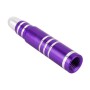 4 PCS Long Bullet Shape Gas Cap Mouthpiece Cover Tire Cap Car Tire Valve Caps (Purple)
