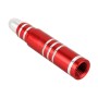 4 PCS Long Bullet Shape Gas Cap Mouthpiece Cover Tire Cap Car Tire Valve Caps(Red)