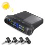PZ802-I Solar Powered Video TPMS Internal Tire Pressure Monitor with LCD Color Display Screen (Black)