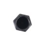 4pcs SA металлическая шестиугольная форма универсальная крышка штопора шины (черный)