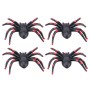 4 PCS Universal Spider Shape Car Motor Bicycle Tire Valve Caps (Red)