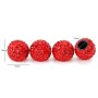 4 PCS Gas Cap Mouthpiece Cover Gas Cap Tire Cap Car Tire Valve Caps(Red)