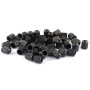 200 PCS Black Tire valve Dust Rubber Cap For Bicycle And Car, Diameter: 10mm(Black)