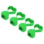 4 PCS Heart-shaped Gas Cap Mouthpiece Cover Tire Cap Car Tire Valve Caps (Green)