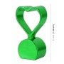 4 PCS Heart-shaped Gas Cap Mouthpiece Cover Tire Cap Car Tire Valve Caps (Green)