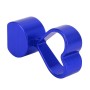 4 PCS Heart-shaped Gas Cap Mouthpiece Cover Tire Cap Car Tire Valve Caps (Blue)