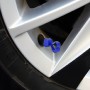 4 PCS Heart-shaped Gas Cap Mouthpiece Cover Tire Cap Car Tire Valve Caps (Blue)