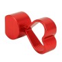 4 PCS Heart-shaped Gas Cap Mouthpiece Cover Tire Cap Car Tire Valve Caps (Red)