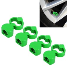 4 шт в форме сердца в форме сердечной формы крышка шины Car Cap Car Tire Caps (зеленый)