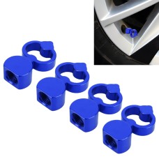 4 шт в форме сердца в форме сердечной формы крышка шины Car Cap Car Tire Caps (Blue)