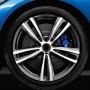Carbon Fiber Car Wheel Hub Decorative Sticker for Porsche Macan