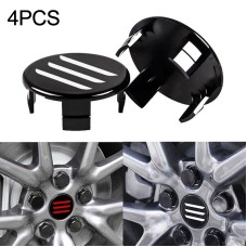 4 PCS Three Pattern Car Tire Hub Central Cap Cover for Tesla Model 3 (White)