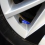 4 PCS 6-edeg Shape Gas Cap Mouthpiece Cover Tire Cap Car Tire Valve Caps (Blue)