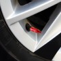 4 PCS 6-edeg Shape Gas Cap Mouthpiece Cover Tire Cap Car Tire Valve Caps(Red)