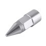 4 PCS 6-edeg Shape Gas Cap Mouthpiece Cover Tire Cap Car Tire Valve Caps (Silver)