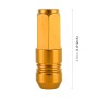 4 PCS Nut 6-edeg Shape Gas Cap Mouthpiece Cover Tire Cap Car Tire Valve Caps (Gold)