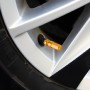 4 PCS Nut 6-edeg Shape Gas Cap Mouthpiece Cover Tire Cap Car Tire Valve Caps (Gold)
