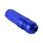 4 PCS Nut 6-edeg Shape Gas Cap Mouthpiece Cover Tire Cap Car Tire Valve Caps (Blue)