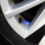 4 PCS Nut 6-edeg Shape Gas Cap Mouthpiece Cover Tire Cap Car Tire Valve Caps (Blue)