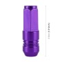 4 PCS Nut 6-edeg Shape Gas Cap Mouthpiece Cover Tire Cap Car Tire Valve Caps (Purple)