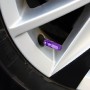 4 PCS Nut 6-edeg Shape Gas Cap Mouthpiece Cover Tire Cap Car Tire Valve Caps (Purple)