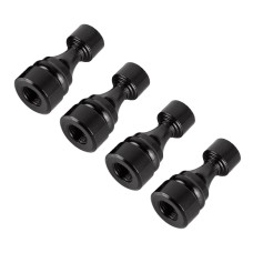 4 PCS Chess 1 Shape Gas Cap Mouthpiece Cover Tire Cap Car Tire Valve Caps (Black)