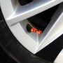 4 ПК Шахматы 1 Форма Газовая крышка Крышка Шапка шины Car Car Tire Caps (Orange)