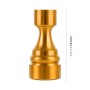 4 PCS Chess 1 Shape Gas Cap Mouthpiece Cover Tire Cap Car Tire Valve Caps (Gold)